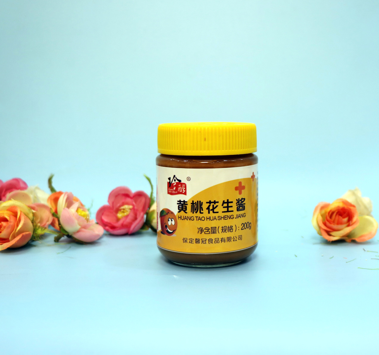 黄桃花生酱